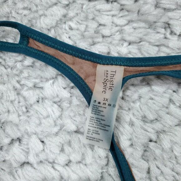 Thistle and Spire Women's Brooklyn Haze Thong Emerald Toffee Green Size 3X - Picture 5 of 6